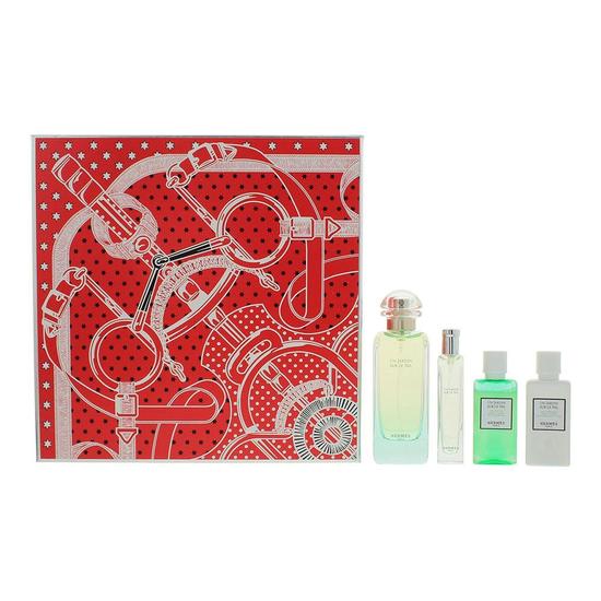 Hermès Un Jardin Sur Le Nil Eau De Toilette 100ml, Eau De Toilette 15ml, Body Lotion 40ml + Shower Gel 40ml Gift Set