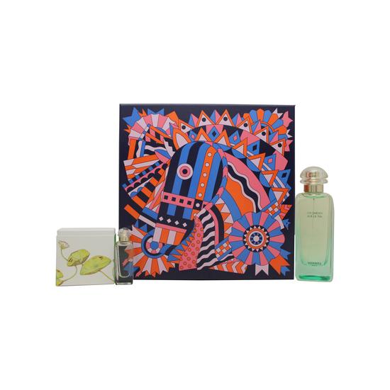 Hermès Un Jardin Sur Le Nil Gift Set 100ml Eau De Toilette + 7.5ml Eau De Toilette + 50g Soap