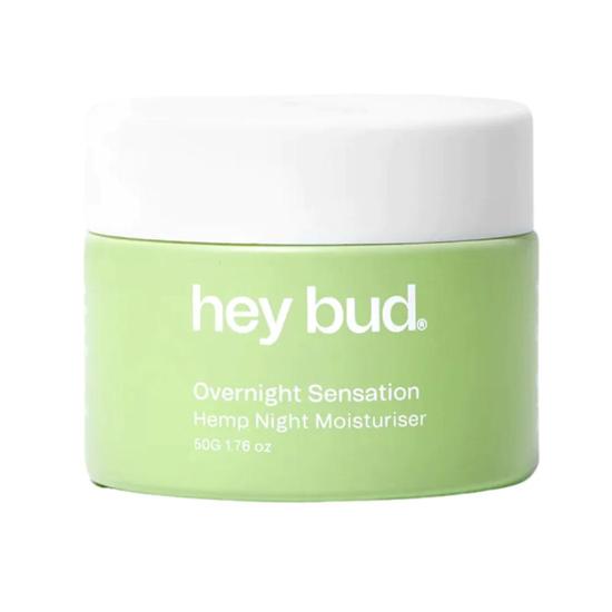 Hey Bud Skincare Hey Bud Overnight Sensation Hemp Night Moisturiser Intensely Hydrates & Nourishes Skin 50g