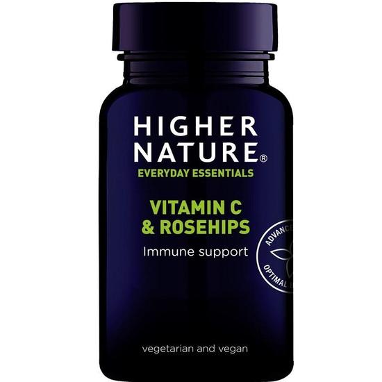 Higher Nature Vitamin C & Rosehips Vegan Tablets 90 Tablets