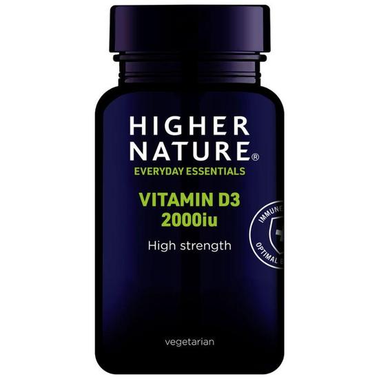 Higher Nature Vitamin D3 2000iu Vegicaps 120