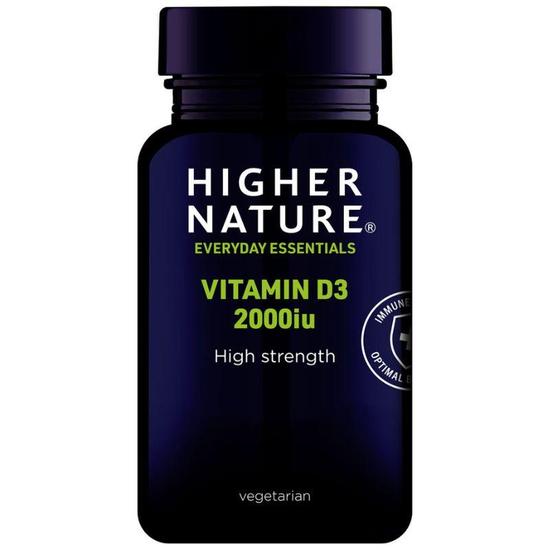 Higher Nature Vitamin D3 2000iu Vegicaps