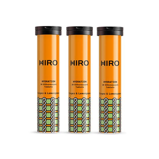 HIRO Hydration Ginger & Lemongrass Tablets