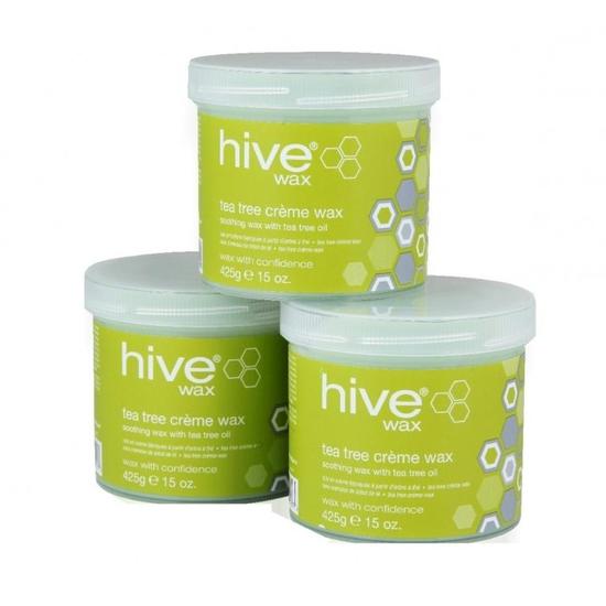 Hive Of Beauty Hive Depilatory Tea Tree Wax Lotion Removal 3for 2 Special Offer 425g
