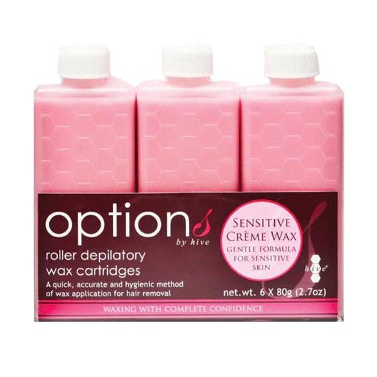 Hive Options Sensitive Cream Roller Depilatory Wax Cartridge 36 x 80 g