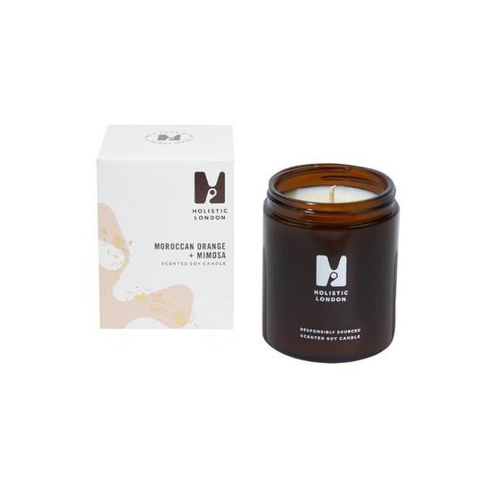 Holistic London Moroccan Orange + Mimosa Scented Candle 180ml