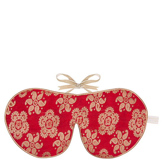 Holistic Silk Eye Mask Slipper Gift Set Scarlet (S)