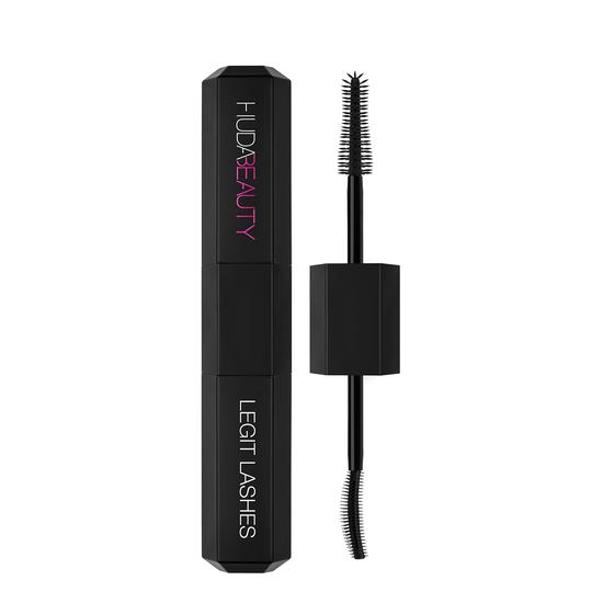 Huda Beauty Legit Lashes Mascara Long-lasting, matte black, dual-ended mascara