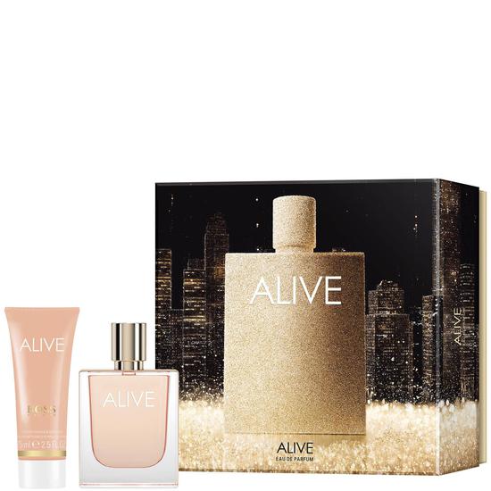 Hugo Boss Alive Eau De Parfum Gift Set Eau De Parfum + Body Lotion