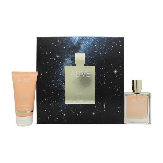 Hugo Boss Alive Gift Set 80ml Eau De Parfum + 10ml Eau De Parfum