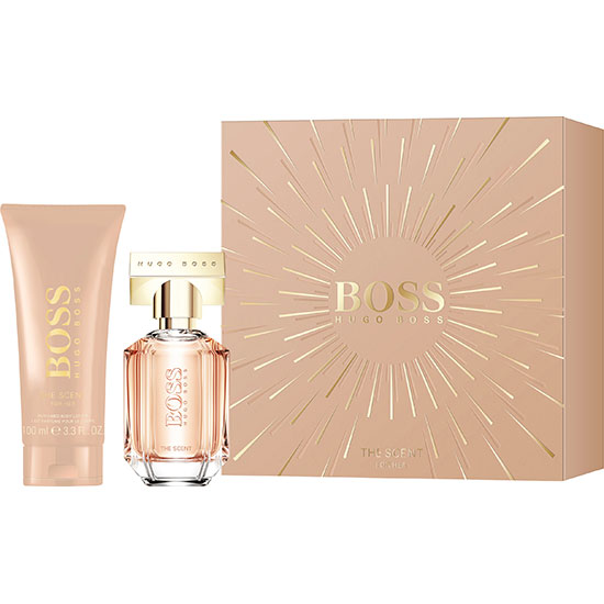 hugo boss the scent for her gift box