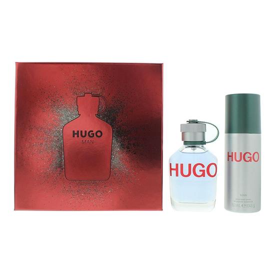 Hugo Boss Hugo Man Eau De Toilette Gift Set 75ml Eau De Toilette + 150ml Deodorant Spray