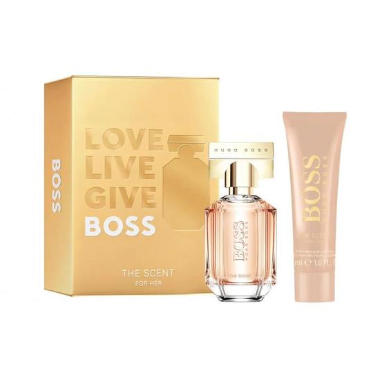 Hugo Boss The Scent For Her Eau De Parfum Gift Set 30ml Eau De Parfum + 50ml Body Lotion