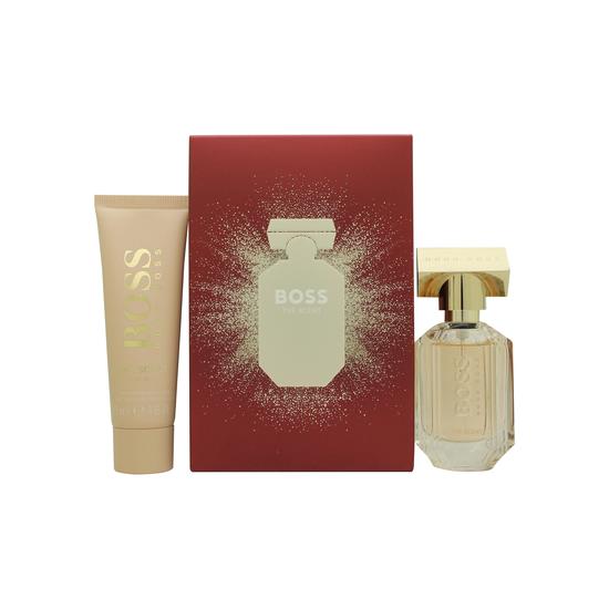 Hugo Boss The Scent For Her Eau De Parfum Woman's Gift Set Spray With Body Lotion 30ml