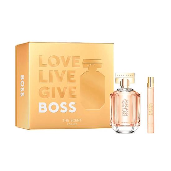 Hugo Boss The Scent For Her Eau De Parfum Women's Gift Set Spray With 10ml Eau De Parfum