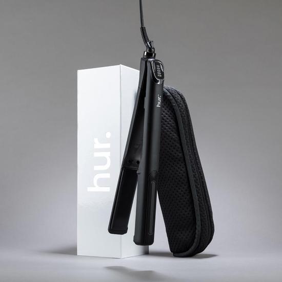 Hur Hair Slant Hair Straightener With 30 Degree Angled Plates For Easy Curling