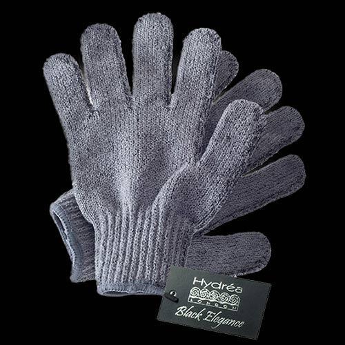 Hydrea London Bamboo Carbonised Exfoliating Shower Gloves