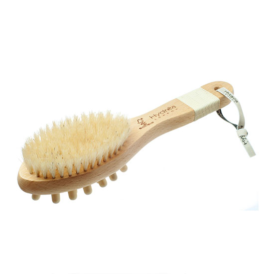 Hydrea London Combination Bath & Massage Brush with Wooden Pegs & Natural Bristles