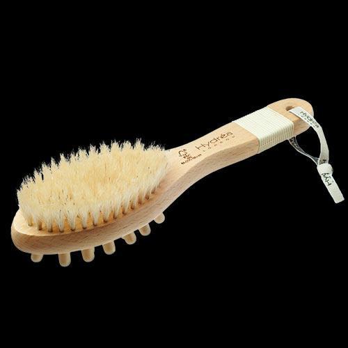 Hydrea London Combination Massage Brush With Nodules & Natural Bristles