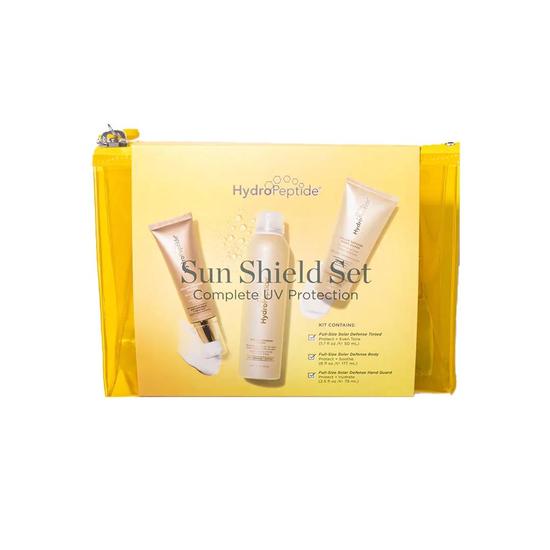 HydroPeptide Sun Shield Set Solar Defense Tinted SPF 30 50ml, Solar Defense Body SPF 30 177ml + Defense Hand Guard SPF 15 75ml