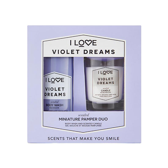 I Love Scented Miniture Pamper Duo Violet Dreams