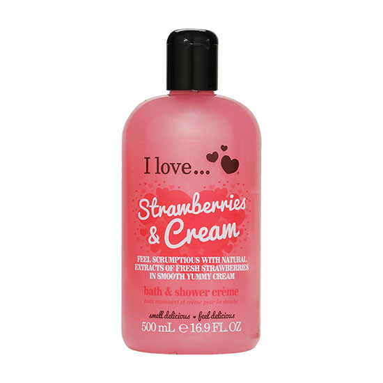 I Love Strawberries & Cream Bath & Shower Creme 500ml