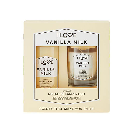 I Love Vanilla Milk Scented Miniture Pamper Duo