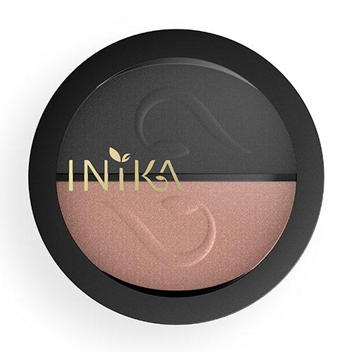 Inika Pressed Mineral Eyeshadow Duo Black Sand