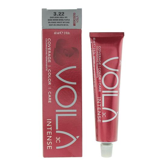 Intercosmo Voila 3c Hair Colour 3.22 Dark Brown Intense Purple 60ml