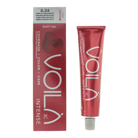 Intercosmo Voila 3c Intense 6.24 Dark Iridescent Copper Blonde Hair Colour 60ml