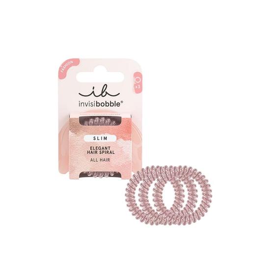 Invisibobble Slim Elegant Hair Spiral Pink Monocle x3