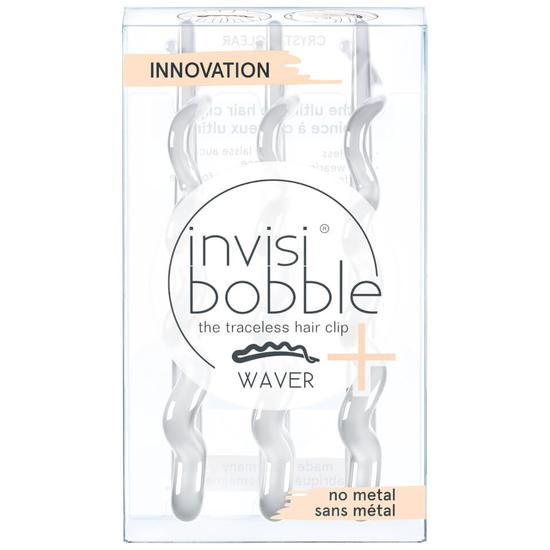 Invisibobble Waver Plus Crystal Clear Hair Clip 3 Pack