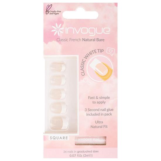 Invogue False Nails Square Medium Length