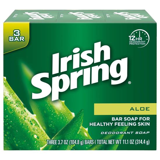 Irish Spring Aloe Bar Soap Pack Of 3