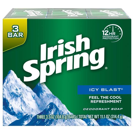 Irish Spring Icy Blast Bar Soap Pack Of 3