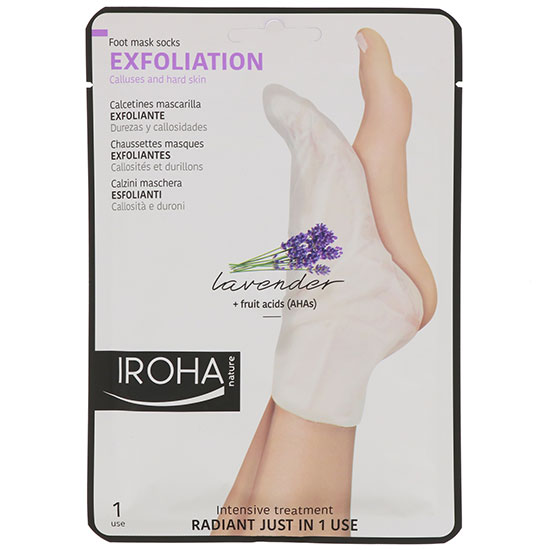 Iroha Nature Exfoliation Lavender Sock Progressive Exfoliation Foot Socks