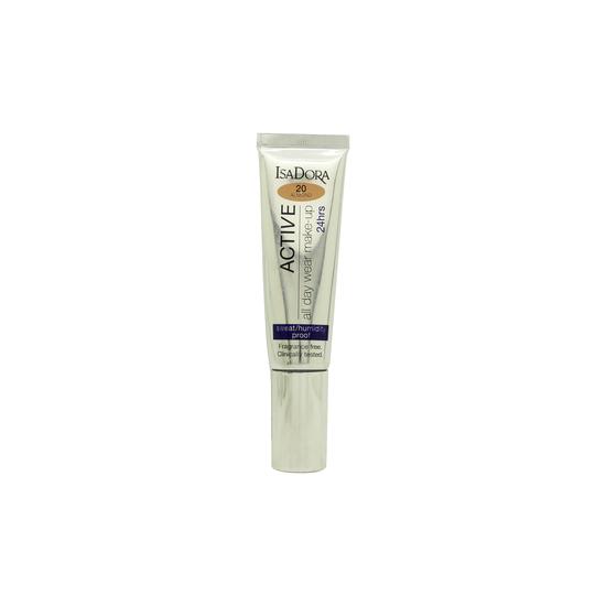 IsaDora Active All Day Wear Foundation 20 Almond 35ml