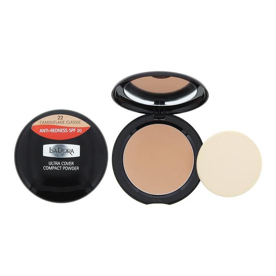 IsaDora Ultra Cover Compact Powder Anti Redness SPF 20 10g 22 Camouflage Classic 10g