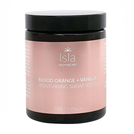 Isla Apothecary Blood Orange & Vanilla Sugar Scrub 200g