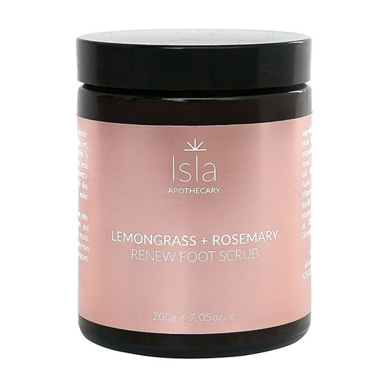 Isla Apothecary Lemongrass & Rosemary Foot Scrub 200g