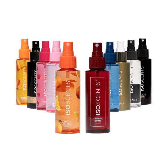 ISOCLEAN ISOSCENTS FULL RANGE 10 X Fragrance Mist Spray Bottle