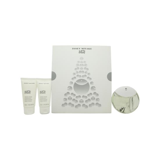 Issey Miyake A Drop d'Issey Gift Set 50ml Eau De Parfum + Hand Cream 2 x 50ml