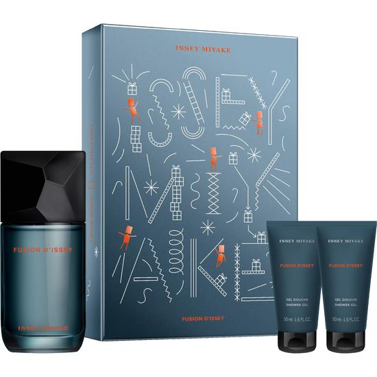 Issey Miyake Fusion d'Issey Eau De Toilette Fragrance Gift Set 100ml EDT + 2 x 50ml Shower Gel