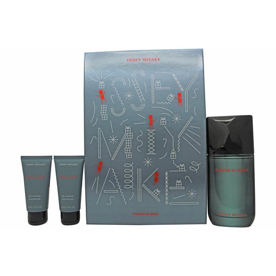 Issey Miyake Fusion d'Issey Gift Set 100ml Eau De Toilette + 50ml Shower Gel + 50ml Shower Gel