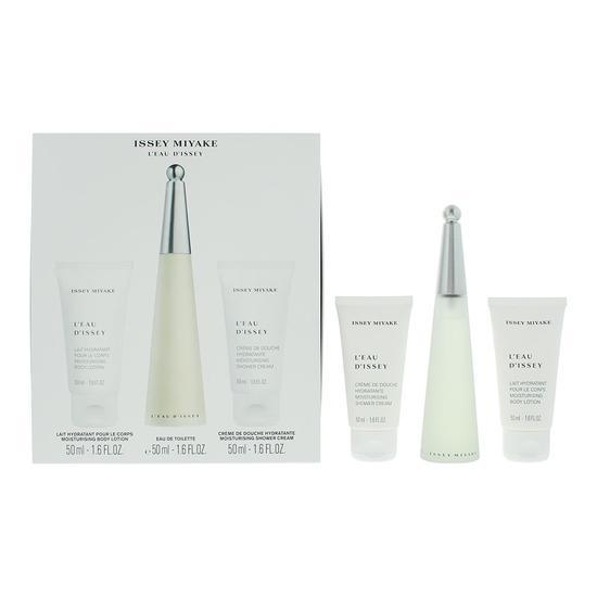 Issey Miyake L'eau D'issey Eau De Toilette + Body Lotion + Shower Cream 50ml
