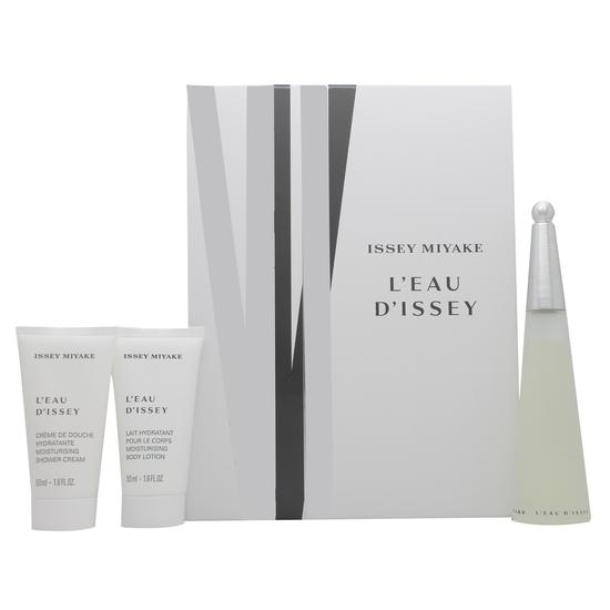 Issey Miyake L'Eau D'Issey Gift Set 50ml Eau De Toilette + 50ml Body Lotion + 50ml Shower Cream