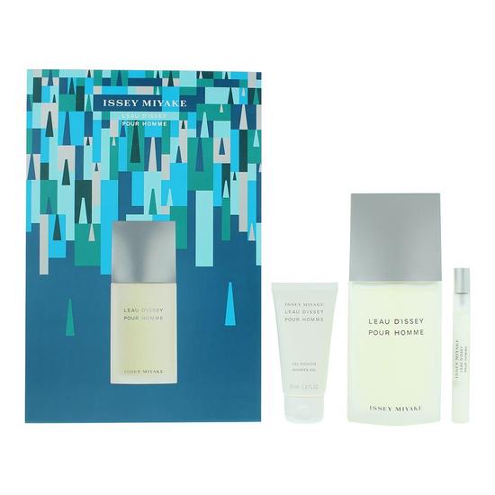 Issey Miyake L'Eau D'Issey Pour Homme Eau De Toilette Gift Set 125ml + 10ml + Shower Gel 50ml