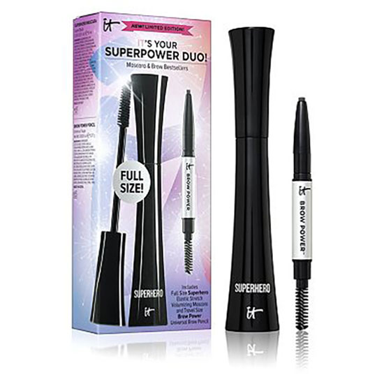 IT Cosmetics Superhero Mascara & Eyebrow Pencil Makeup Gift Set