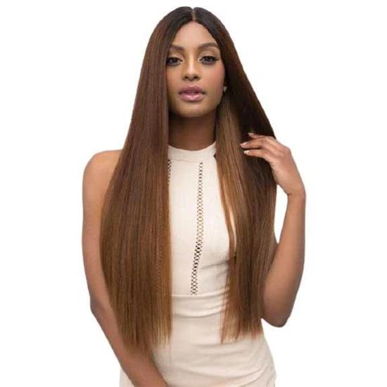 Janet Collection Extended Deep Part Synthetic Leah Lace Wig 1