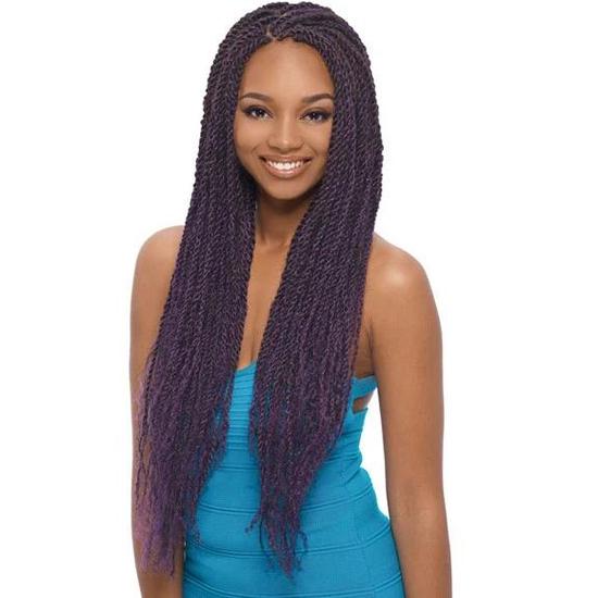 Janet Collection Jamaican Reggae Style Synthetic 3 X Afro Twist Braid 80 Inch / /D.Blue